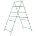 2 Garden Trellises for Climbing Plants in A-Frame and Steel - Little and Giant Explorers vidaXL