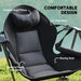 2 Hammock Camping Chairs in Black - Little and Giant Explorers Outsunny