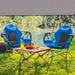 2 Hammock Camping Chairs in Blue - Little and Giant Explorers Outsunny