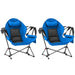 2 Hammock Camping Chairs in Blue - Little and Giant Explorers Outsunny