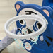 2 in 1 Baby Slide with Basketball Hoop and Basketball in Blue - Little and Giant Explorers AIYAPLAY