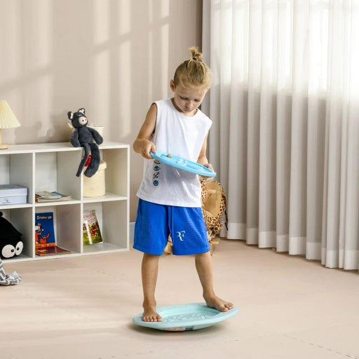 2-in-1 Balance Board with Ball in Blue - Little and Giant Explorers ZONEKIZ