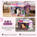 2-in-1 Cardboard Cat House – Pink | Arcade-Style Design - Built-in Scratcher and Catnip PAWHUT - Little and Giant Explorers PawHut