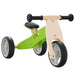 Green and black 2-in-1 convertible balance bike with adjustable seat and handlebar