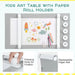 2-in-1 Kids Art Table and Easel Set - Grey | Liftable Tabletop - Hydraulic Rod and Built-In Easel COSTWAY - Little and Giant Explorers Costway