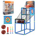 2-in-1 Kids Basketball Arcade Game – Electronic Scorer | Sticky Ball Targets COSTWAY - Little and Giant Explorers Costway