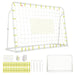 2-in-1 Kids Football Goal and Rebound Net - White 187x122.5cm | Adjustable 5-Angle Frame COSTWAY - Little and Giant Explorers Costway