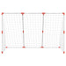 2-in-1 Kids' Football Goal with Balls in White (184 x 64 x 124cm) - Little and Giant Explorers vidaXL