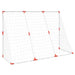 2-in-1 Kids' Football Goal with Balls in White (184 x 64 x 124cm) - Little and Giant Explorers vidaXL