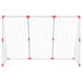 2-in-1 Kids' Football Goal with Balls in White (184 x 64 x 124cm) - Little and Giant Explorers vidaXL