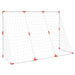 2-in-1 Kids' Football Goal with Balls in White (184 x 64 x 124cm) - Little and Giant Explorers vidaXL