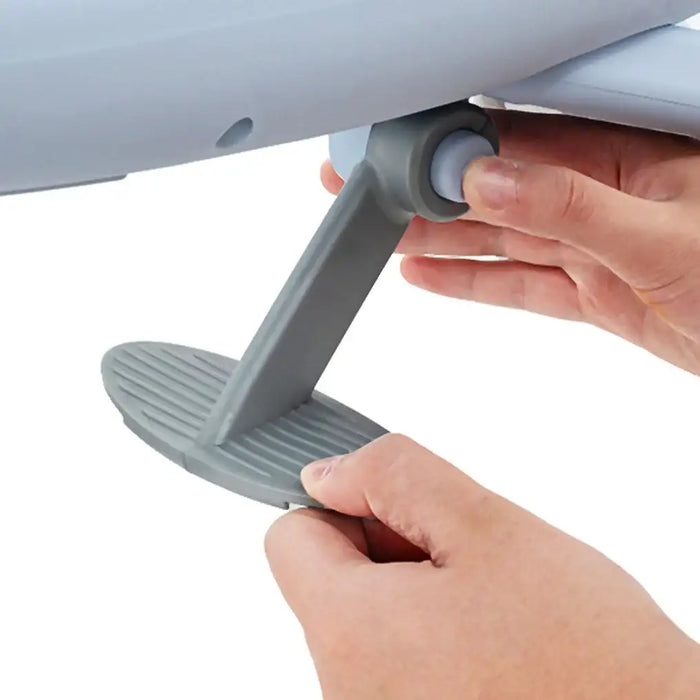 2-in-1 Kids Push Car – Blue Plane-Themed Ride-On | Adjustable Parent Handle COSTWAY - Little and Giant Explorers Costway