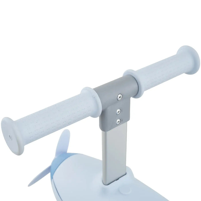 2-in-1 Kids Push Car – Blue Plane-Themed Ride-On | Adjustable Parent Handle COSTWAY - Little and Giant Explorers Costway