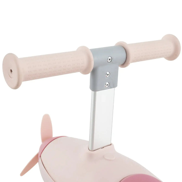 2-in-1 Kids Push Car – Pink Plane-Themed Ride-On | Adjustable Parent Handle COSTWAY - Little and Giant Explorers Costway