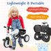 2-in-1 Kids Tricycle and Balance Bike – White and Black | Convertible Toddler Ride-On COSTWAY - Little and Giant Explorers Costway
