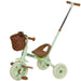 2-in-1 Kids Tricycle – Green and Brown Toddler Trike | Push Handle and Wicker Basket AIYAPLAY - Little and Giant Explorers AIYAPLAY