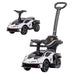 White Lamborghini Essenza SCV12 kids ride-on car with push handle and foot-to-floor option