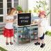 2-In-1 Outdoor Mud Kitchen with Accessories - Little and Giant Explorers Costway