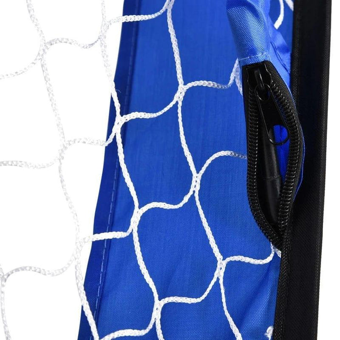 2-in-1 Pop Up Kids Football Nets for Goal Practice (123 x 80 x 80cm) - Little and Giant Explorers HOMCOM