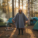 2-in-1 Rain Poncho and Camping Blanket – Grey | Adjustable Hood and Carry Bag VIDAXL - Little and Giant Explorers vidaXL