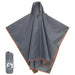 2-in-1 Rain Poncho and Camping Blanket – Grey | Adjustable Hood and Carry Bag VIDAXL - Little and Giant Explorers vidaXL