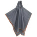 2-in-1 Rain Poncho with Hood in Grey and Orange - Little and Giant Explorers vidaXL