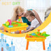 2 in 1 Sand and Water Activity Table with Lid and Accessories - Little and Giant Explorers HOMCOM