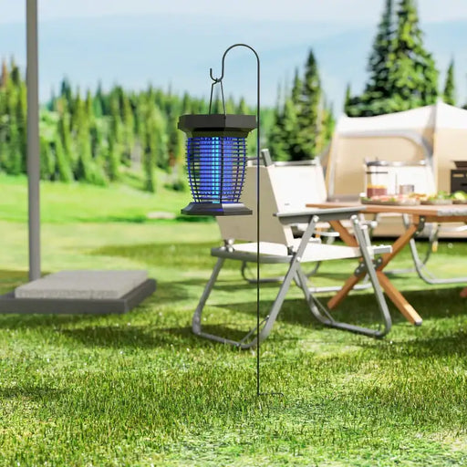 2-in-1 Solar Bug Zapper and Garden Lamp – UV Insect Killer | Solar and USB Charging OUTSUNNY - Little and Giant Explorers Outsunny