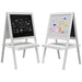 2 in 1 Standing Easel for Toddlers in White - Little and Giant Explorers AIYAPLAY