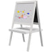 2 in 1 Standing Easel for Toddlers in White - Little and Giant Explorers AIYAPLAY