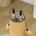 2-in-1 Cat Scratching Post Brown | Dual-Function with 3 Toy Feathers - Little and Giant Explorers PawHut