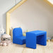 2-in-1 Toddler Sofa Chair in Blue - Little and Giant Explorers HOMCOM