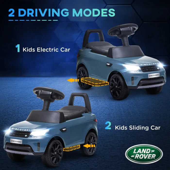 2-in-1 Toddlers Licensed Land Rover with Headlights in Light Blue 6V - Little and Giant Explorers AIYAPLAY