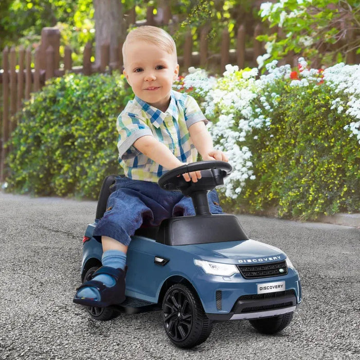 2-in-1 Toddlers Licensed Land Rover with Headlights in Light Blue 6V - Little and Giant Explorers AIYAPLAY