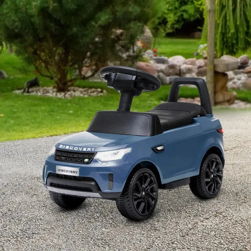 2-in-1 Toddlers Licensed Land Rover with Headlights in Light Blue 6V - Little and Giant Explorers AIYAPLAY