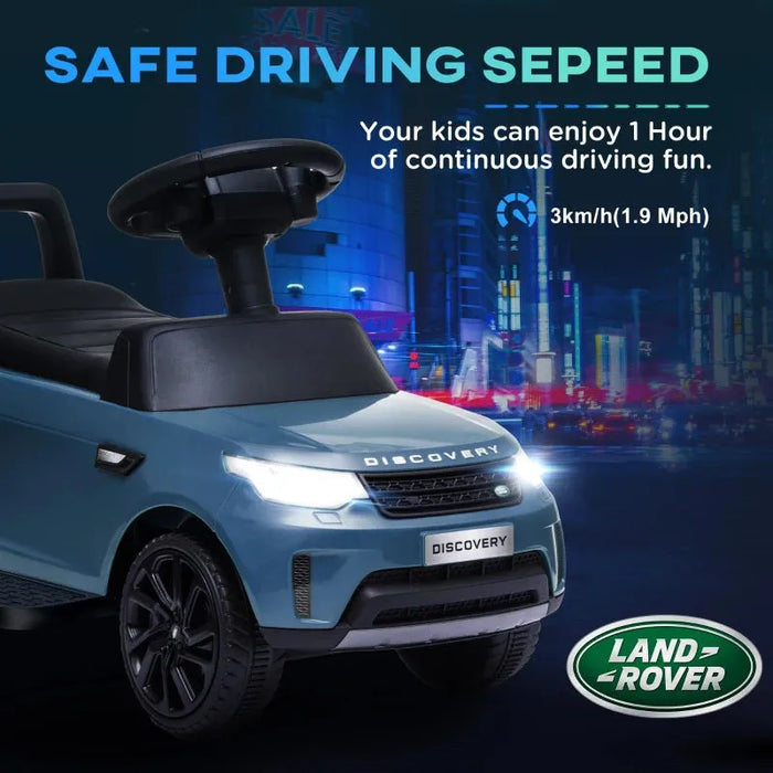 2-in-1 Toddlers Licensed Land Rover with Headlights in Light Blue 6V - Little and Giant Explorers AIYAPLAY