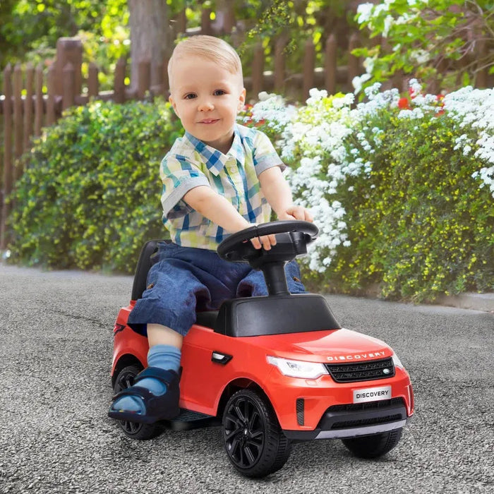 2-In-1 Toddlers Licensed Land Rover with Headlights in Red 6V - Little and Giant Explorers AIYAPLAY