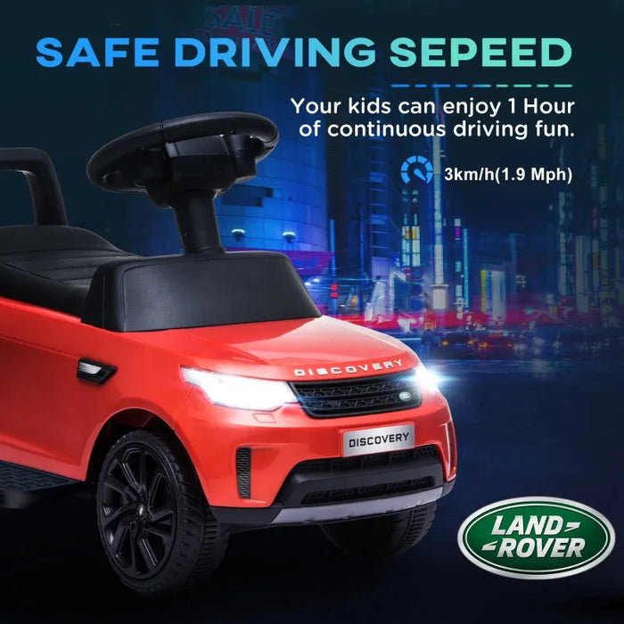 2-In-1 Toddlers Licensed Land Rover with Headlights in Red 6V - Little and Giant Explorers AIYAPLAY