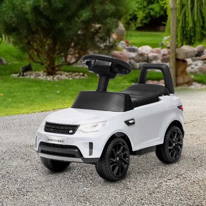 2-In-1 Toddlers Licensed Land Rover with Headlights in White 6V - Little and Giant Explorers AIYAPLAY