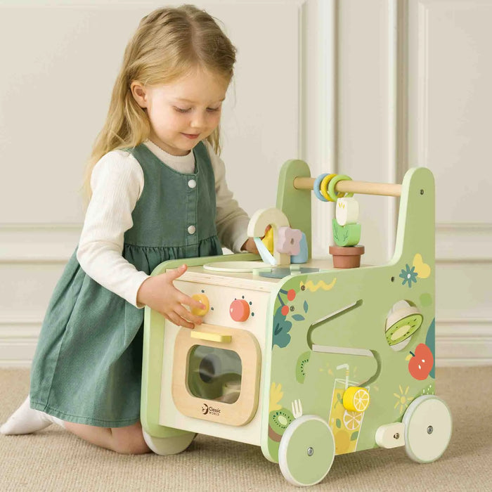 2-in-1 Walker and Portable Kitchen - Little and Giant Explorers Classic World