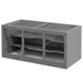 2-Level Wooden Hamster Cage - Grey | Gerbil Habitat with Spacious Run Area PAWHUT - Little and Giant Explorers PawHut