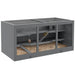 2-Level Wooden Hamster Cage - Grey | Gerbil Habitat with Spacious Run Area PAWHUT - Little and Giant Explorers PawHut