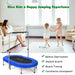 2-Person Double Oval Trampoline - Blue | Adjustable Handle - Fitness Rebounder COSTWAY - Little and Giant Explorers Costway