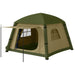 Waterproof Inflatable Camping Tent with Pump in Brown (2 persons) - Little and Giant Explorers Outsunny