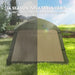 Waterproof Inflatable Camping Tent with Pump in Brown (2 persons) - Little and Giant Explorers Outsunny