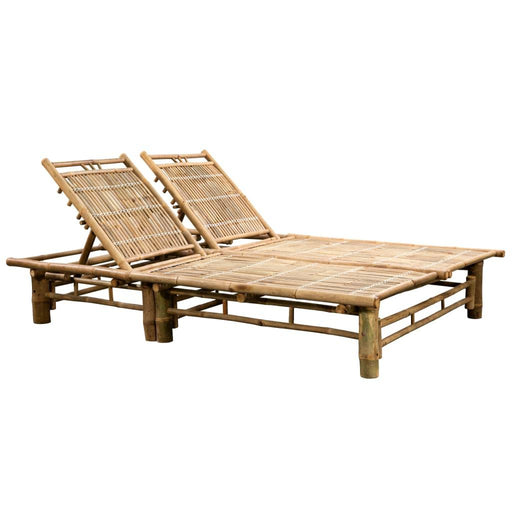 2-Person Sun Lounger in Bamboo - Little and Giant Explorers vidaXL