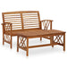 2 Piece Garden Lounge Set in Solid Acacia Wood - Little and Giant Explorers vidaXL