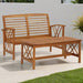 2 Piece Garden Lounge Set in Solid Acacia Wood - Little and Giant Explorers vidaXL