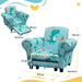 2-Piece Kids Sofa Set with Dinosaur Print in Blue - Little and Giant Explorers AIYAPLAY