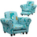 2-Piece Kids Sofa Set with Dinosaur Print in Blue - Little and Giant Explorers AIYAPLAY